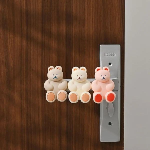 Silicone Door Handle Crash Pad Anti-collision Door Stopper Cute Cartoon n Protection Mat Wall Protector Furniture Hardware 241231