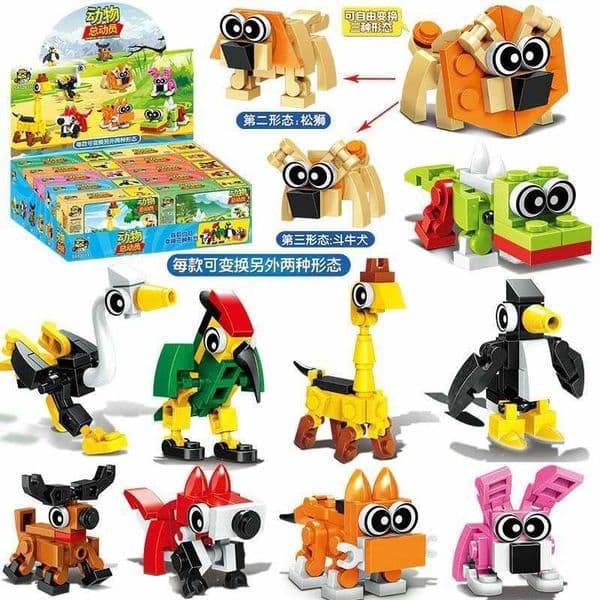 Creative experts mini cute animal models building blocks penguin building blocks educational assembly toys childrens birthday gifts W250102