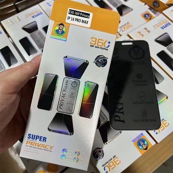 360° Privacy Tempered Glass Designed For iPhone 17 16 Pro MAX 15 14 13 12 11 Anti-Spy Screen Protector Guard Film retail for samsung xiaomi LG huawei package