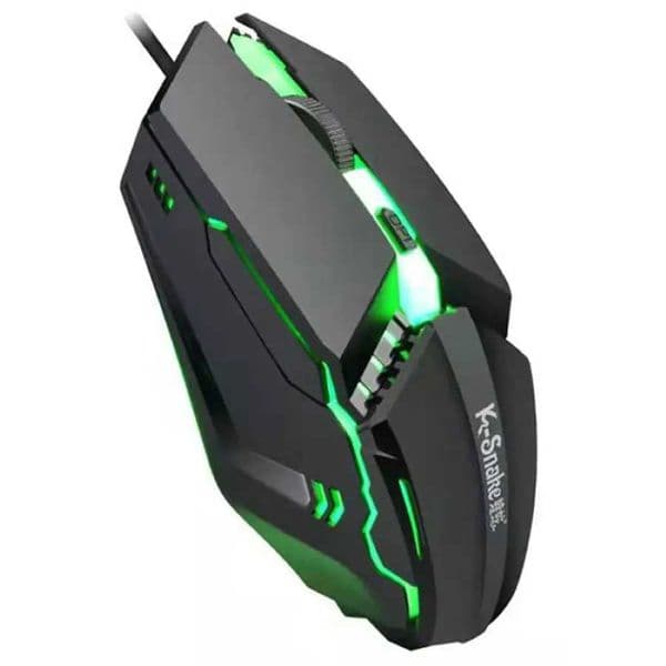 High Quality Viper 1600 DPI Laptop Mouse Universal M11 E-Sports USB Light up Mouse K-Snake Left and Right Hand Z250102