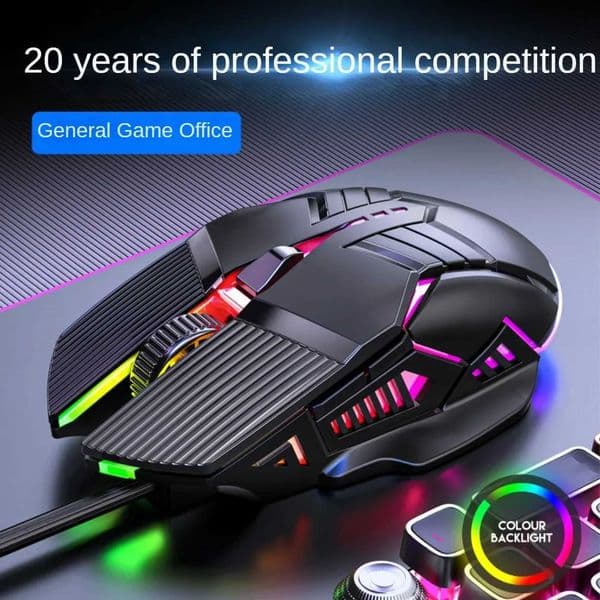 Professional Wired Gaming Mouse 6 Button 3200DPI LED Optical Computer Mouse E-Sports Mouse Mause for PC Laptop Gamer M250102