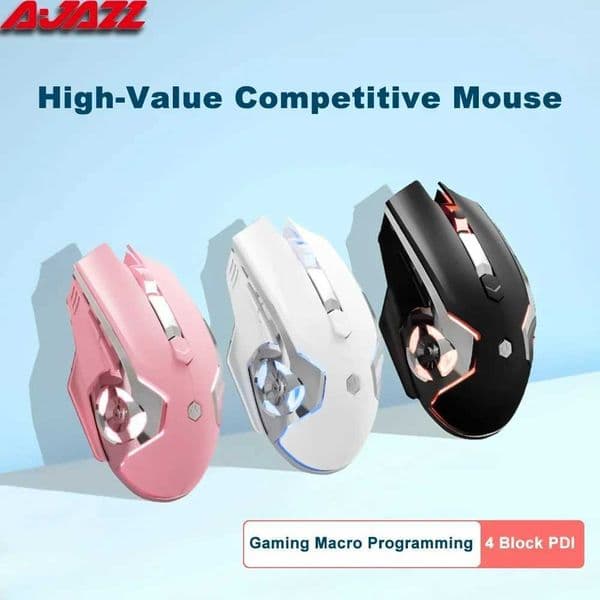 New Arrival AJAZZ AJ120 Gaming Mouse Wired USB 6 Button 8000DPI Optical Silent Electronic Sports Gaming Mouse Laptop Office PC Accessories Gift T250102