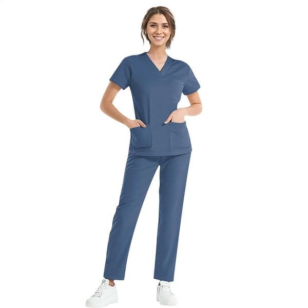 High Quality Hospital Uniform Wholesale Tops And Pants Women Nursing Scrubs Uniforms Sets 241231