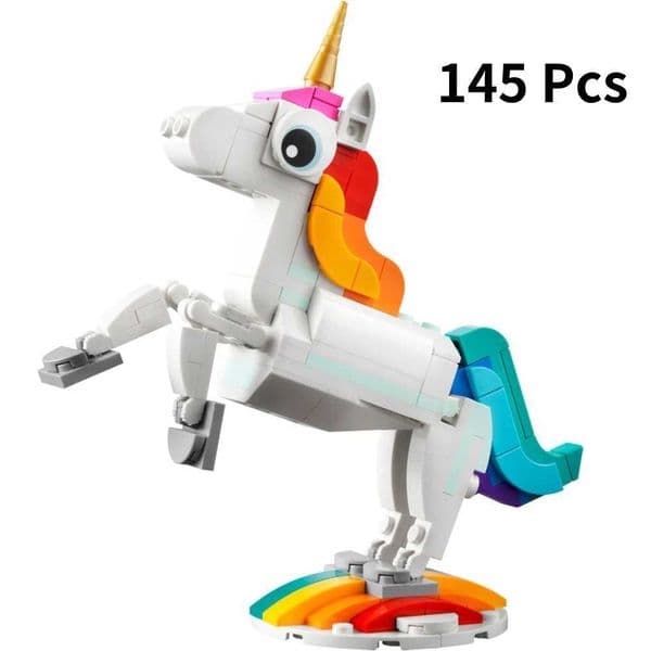 Creative 3-in-1 magical unicorn building block 31140 toy compatible with unicorns seahorses peacocks and legs W250102