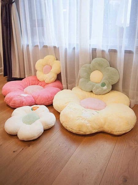 Stuffed Flower Seat Cushion Big Size Floor Sitting Cushion Bay Window Tatami Thicken Cushion Hug Pillow Girl Room DecorationXJ250102