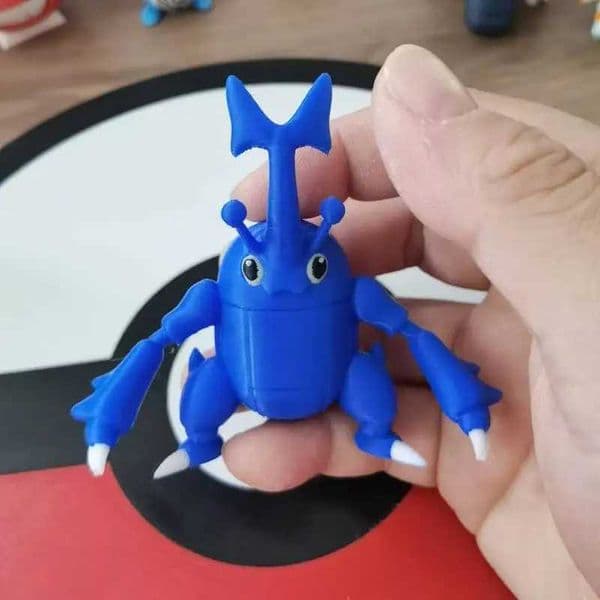 Heracross Action Figure Proportion World 1 20 Diy 3D Printed Kawaii Character Desktop Series Model Childrens Toy Gift W250103