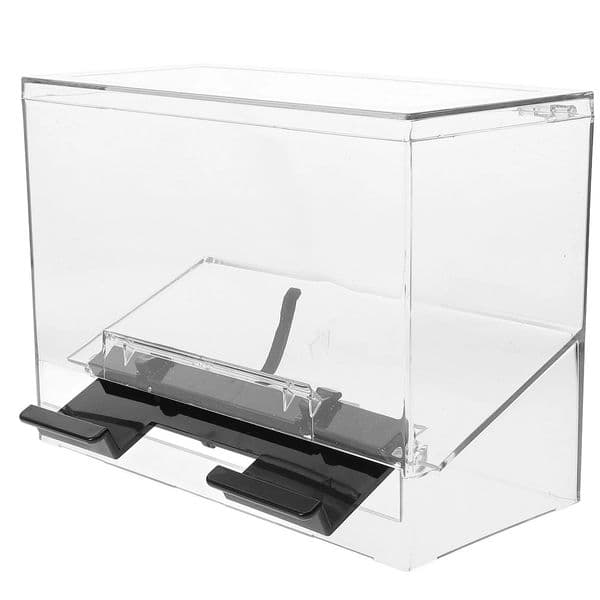 Clear Restaurant Coffee Stirrer Box Pressing Straw Container Pressing Straw Dispenser Straw Bulk Storage Box Drinking Straw Case 241231