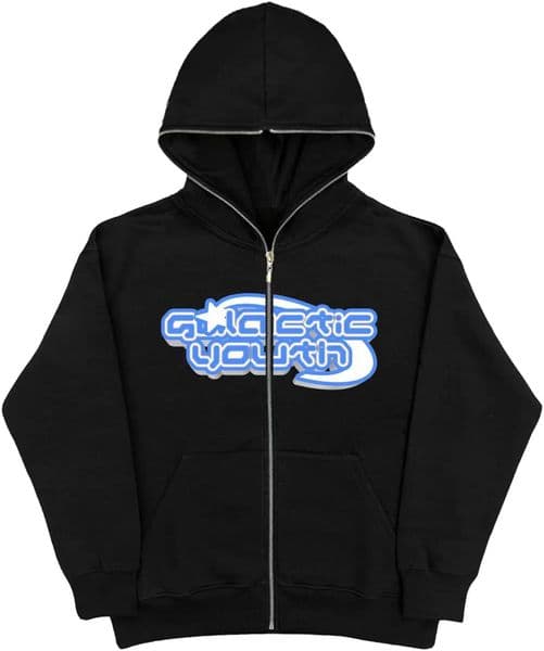 Oversized Hoodie Gothic Punk Letters Cartoon Print Jacket Y2K Harajuku Casual Loose Top American Street Retro Zip Sweatshirt 250102
