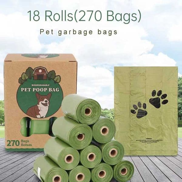 Dog Poop Bags Leak Proof Extra Thick Waste Bag Refill Rolls 13x9 Inch Dogs Lavender Scented Doggie Plant Based PE Doggy Cat PetXJ250104