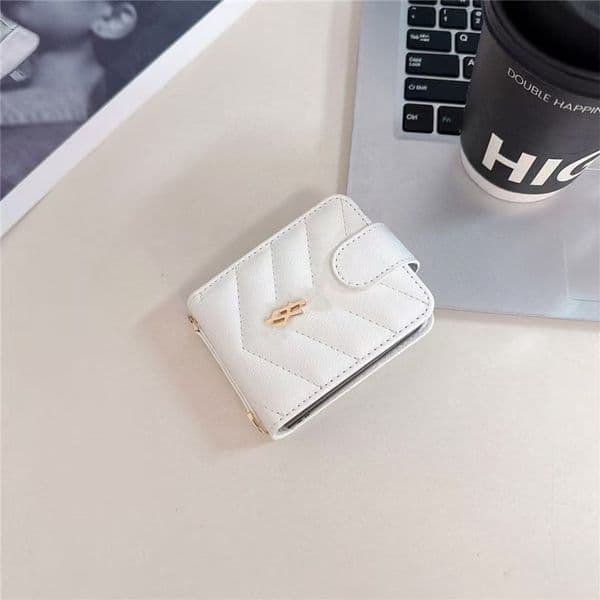 Phone Cases Fashion magnetic suction leather Designer Card Pocket iPhone Case for samsung z flip 7 6 5 4 3 flip6 flip5 flip4 Cell Phone Cases Leather Mobile Cover