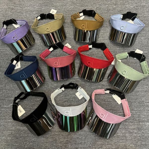 Yoga Visor Designer Sun Hat Visitor Summer Cap Casquette Uv Sunglasses Adjustable Size 56 62cm Sports Golf Tennis Beach Headband Baseball Hats 11 Colors PAGG