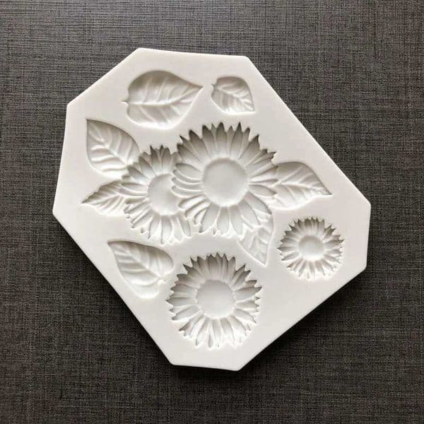 Branch Sunflower Cake Silicone Mold Cup Cake Decoration Chocolate Candy DIY Tool M250106