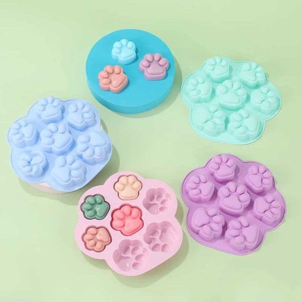 Cartoon silicone mold chocolate mold DIY baby food supplement candy biscuit cake decoration tool easy to clean kitchen utensils M250106