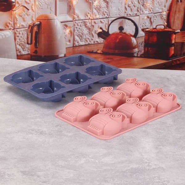 Silicone owl shaped Sugarcraft Fondant soap mold 3D owl chocolate jelly cake mold for DIY cake decoration baking mold M250106