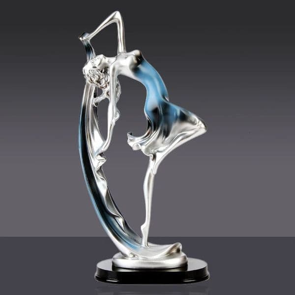 Dancing Girl Figure Statue Modern Ballet Sculptures Resin Crafts Home Decor Desktop Ornament Elegant Gift 250106