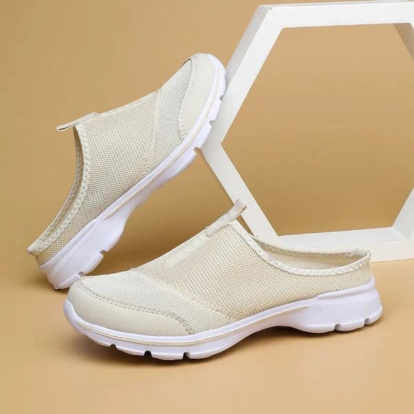 Women Walking Shoes Air Cushion Slip-On Orthopedic Diabetic Ladies Platform Mules Mesh Lightweight Slipper Wedge Female Sneaker 250106