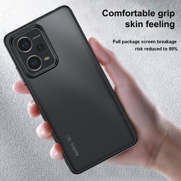 for Xiaomi Redmi Note 12 Turbo Pro Speed Plus 11T POCO F5 Case Crystal 2025 Armor Shockproof Clear Matte Cover Anti-fingerprint Shell