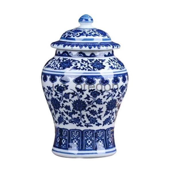 Home & Garden Other Furniture Vases Antique Jingdezhen Ceramic Ornaments Creative General Tank Chinese Home Small Blue And White General Pot