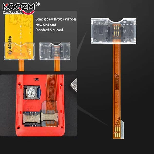 1pc Sim Card Turn to Big Card Slot Converter Adapter Transparent Card Open Device Universal for Mobile Phones Sim Cards