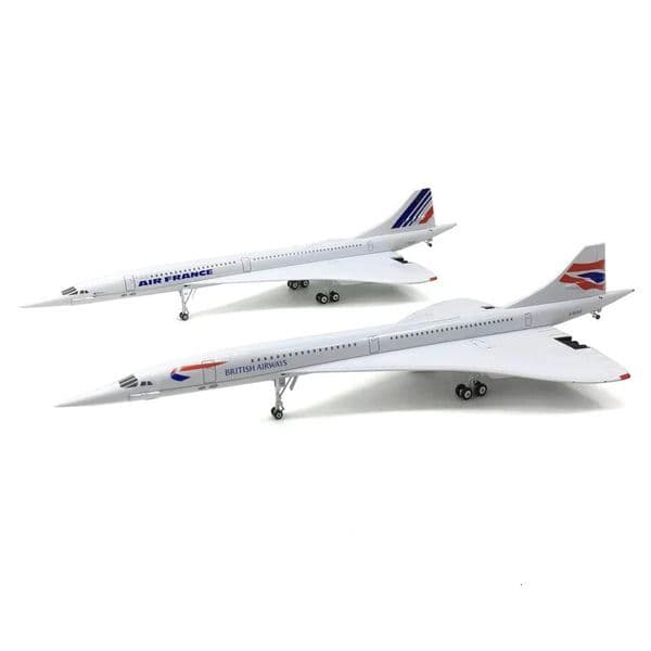 Air France British Airways Concorde Aircraft 1 400 Simulation Aircraft Model Alloy Civil Aviation Gift Souvenir 250109