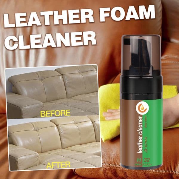 Update Leather Cleaner Foam Great For Sofa,Boots, Handbags, Car Interior Seat, Furniture Removes Surface Dirt,Salt Jb-Xpcs H32