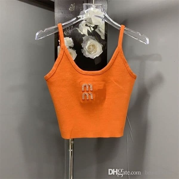 2025 Womens Designer Tank Crop Tops Sexy t Shirt Camis Cotton-blend Bra Vest Ladies Solid Vintage Femme Clothes