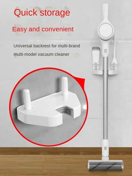 Punch-Free Vacuum Cleaner Bracket Storage Rack Universal Backrest Shelf for Dyson 7v8v11 Midea Puppy dust catcher Holder 250107