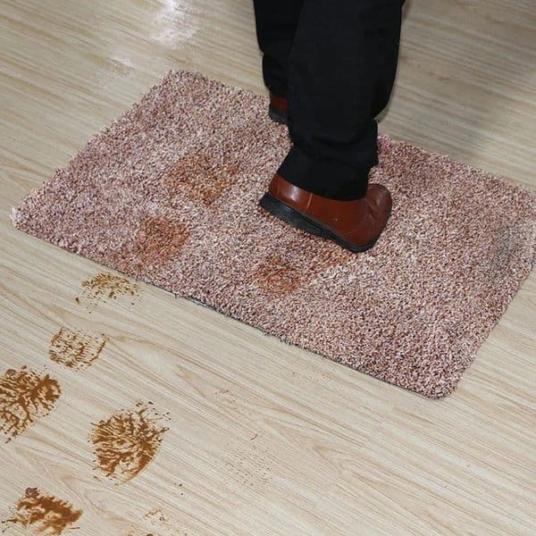 Indoor Super Absorbs Doormat PVC Backing Non Slip Door Mat for Small Front Door Inside Floor Dirt Trapper Cotton Entrance Rug 250106
