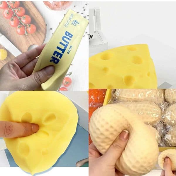 Squishy Toys Cake Squeeze Anti Stress Relief Squishies Toy For Kids Gift Cheese Butter Stick Peanut Kneading Taba