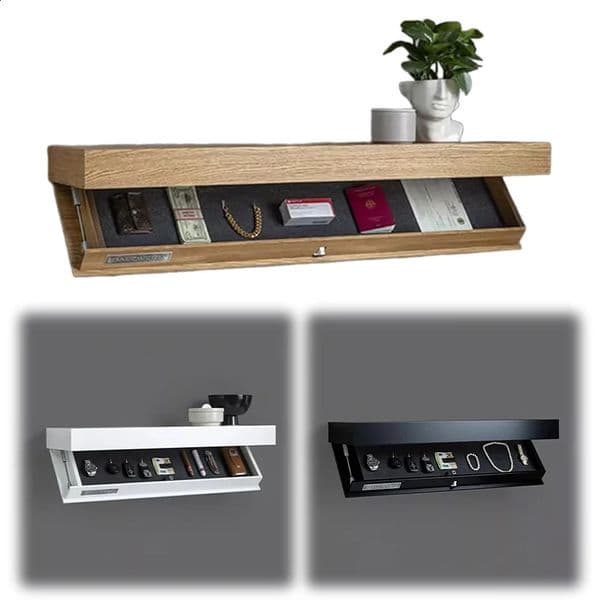 2026 Magicflap With Secret Compartment Concealed Floating Shelf Wall-Mounted Storage Solution Hidden Furniture