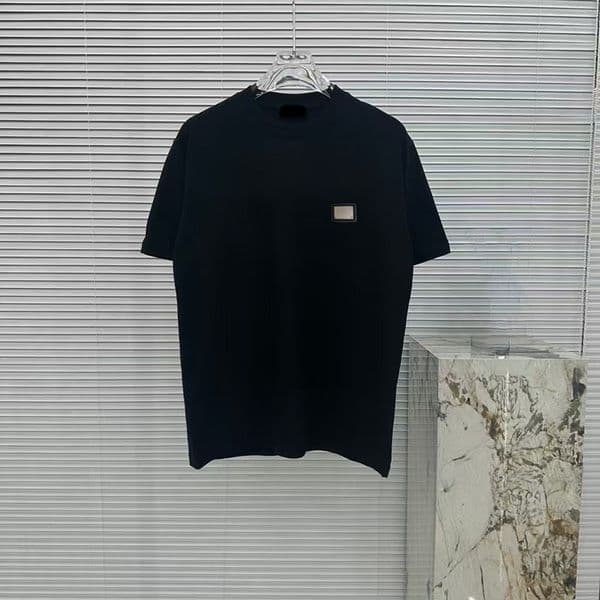 Men's T-Shirts Designer T-shirt black and white short sleeved high-end quality embroidered letter pattern 100% pure cotton POLO shirt couple topS-3XL AIXO