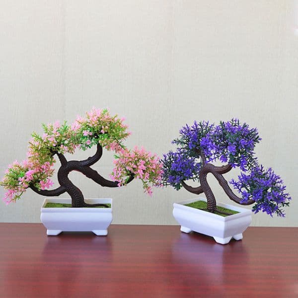 Update Simulated Dragon Whisker Tree Bonsai Green Plant For Office Desktop Flowers Potted Home Creative Decoration