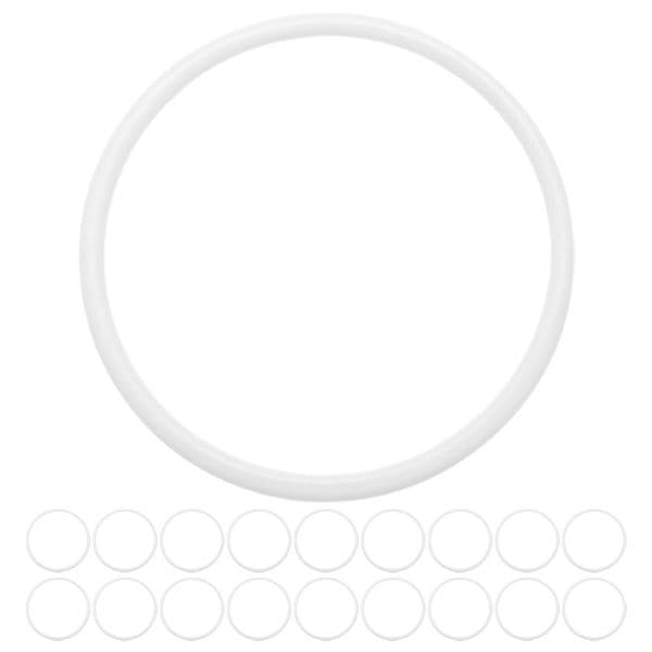 30 Pcs Plastic Rings Hoops Dream Catcher Materials Home Decor Wind Chimes Hanging Floral Wreath Centerpiece Macrame