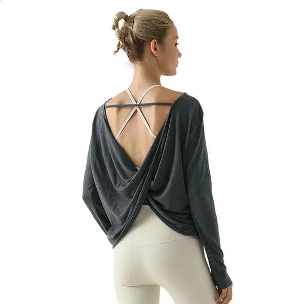 Wholesale USA Israel Long Sleeve Yoga Shirts Sport Top Fitness Clothes Wear 250106z