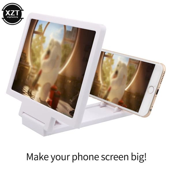 1pc Mobile Phone Screen Amplifier 3D Magnifying Glass Stand Magnifier HD Video Amplifier Phone Stand Enlarged Screen Bracket