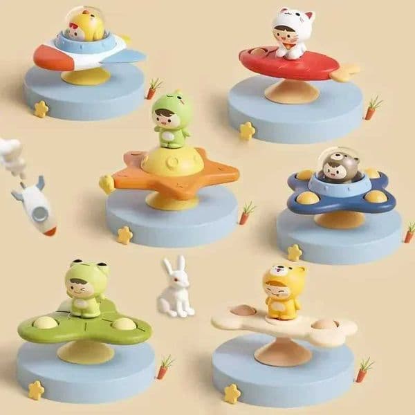 Baby toy temptation cup rotator toddler bear hand Montessori rotator sensory toy stress relief baby game spinning rattlesnake W250113