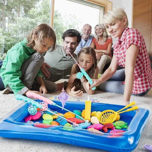 Magnetic Fishing Gear -14/16/40 Piece Set Inflatable Pool Party Model Games etc. - Perfect Summer Outdoor Toy Random Colors W250113