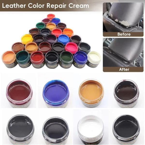 50ml Acrylic Leather Repair Paint DIY Painting Coloring Pigments for Shoes Sneakers Sofa Jacket Bag Wallet Car Seat Repair