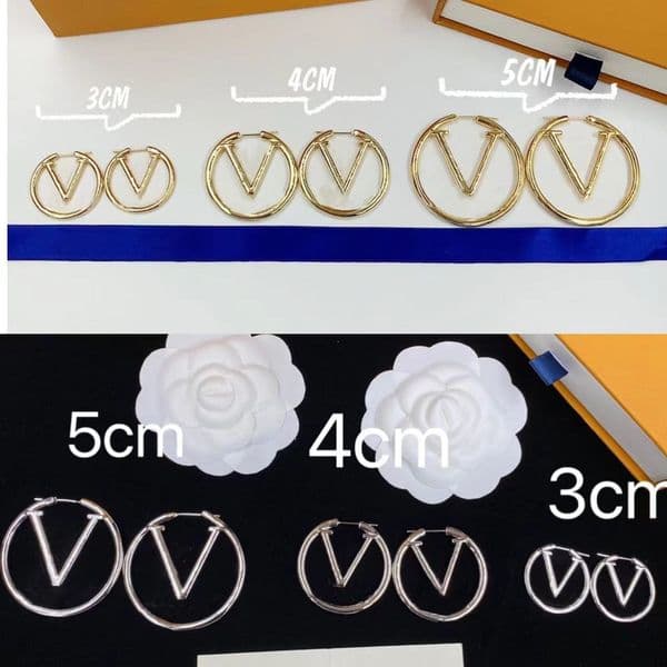 2025 Hoop Earrings Fashion Stud Big Circle earings designer earring for womens multipack Jewelry party match Valentine's Day gift earrings hoops orecchini