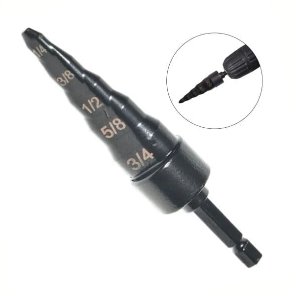 5 In 1 Air Conditioner Copperring Pipes Expander Swagings Drill Bit Set Swages Tube Expander Swage Flaring Tools For HVAC Repair