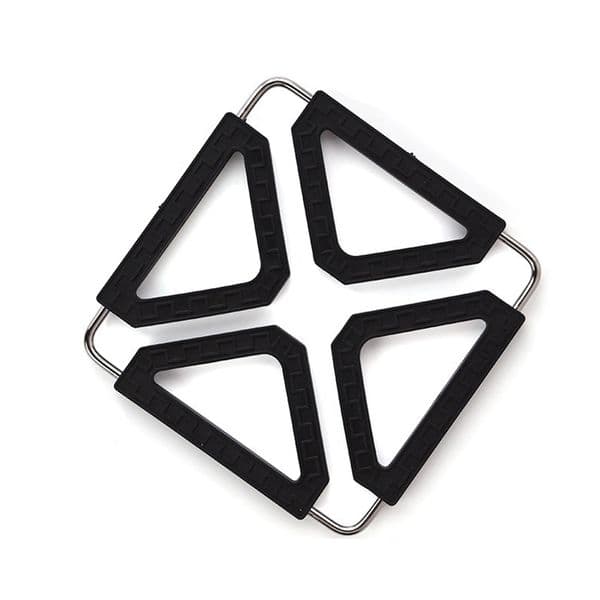 Silicone Folding Trivet Mat Collapsible Cup Coaster Heat-Insulated Bowl Pad Heat Resistance Pot Holder Dishes Pans Bowls Pads Foldable Expandable W0359