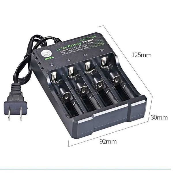New Arrival EU 18650 Battery Charger 4 Slots AC 110V 220V Dual For 18650 Charging 3.7V 4.2V Rechargeable Li-ion Battery Charger for 18350 T250114