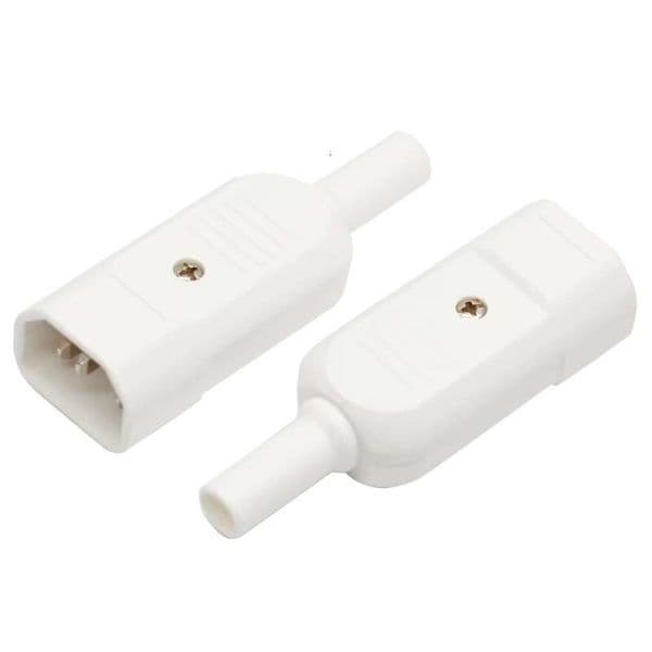 AC250V 10A IEC C14 Male C13 Female rewireable Adapter Plug Power Socket Connectors