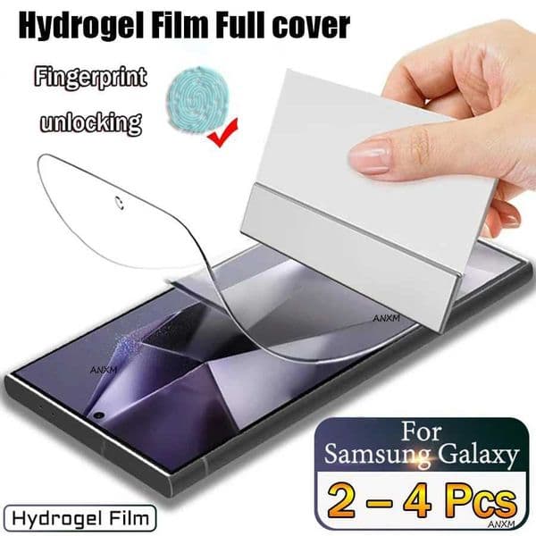 New Arrival 2-4Pcs Stuks Hydrogel Film Voor Galaxy S24 S23 S22 S21 S20 Ultra Plus FE SCREEn Saver Note 20 10 9 8 Plus T250116