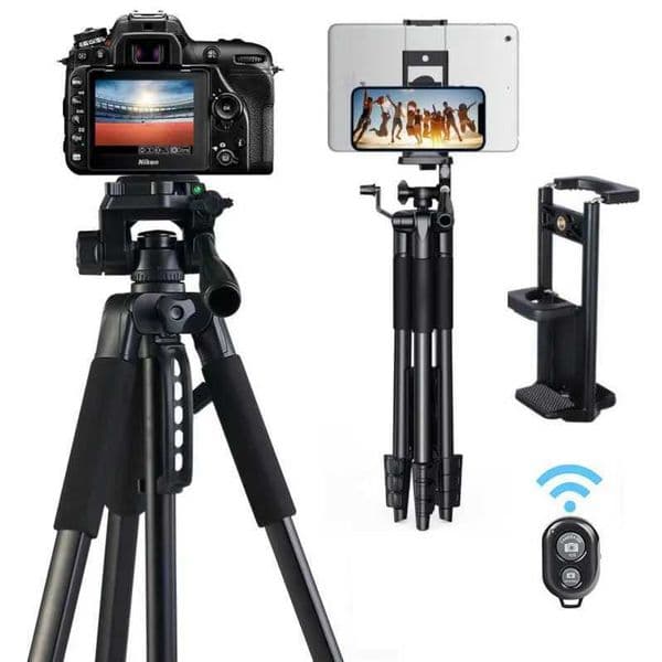 Aluminum alloy camera tripod for mobile phones tablets live streaming expandable and convenient stand with Z250116
