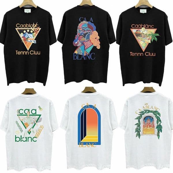 caablanc tshirt mens designer t shirt men tshirt luxury mens tees summer round neck sweat absorbing short sleeves us size s-4xl