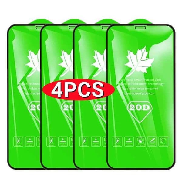 New Arrival 1-4PCS 20D Full Cover Screen Protector for IPhone 14 Pro Max 6 7 8 Tempered Glass for IPhone 11 12 13 PRO 14 Plus XS MAX X XR SE T250116