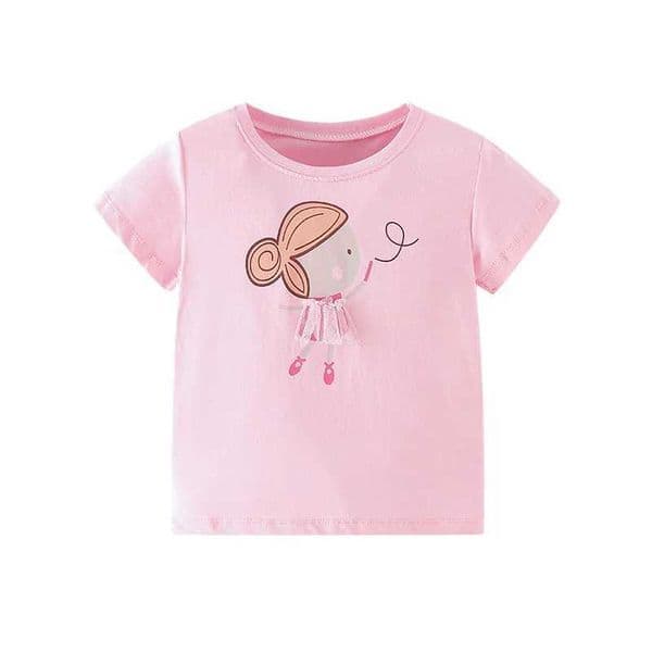 New Arrival Jumping Meters New Arrival Purple Ice Cream Embroidery Girls Tees Cotton Summer Toddler Clothes Kids Tops Childrens Tshirts T250116