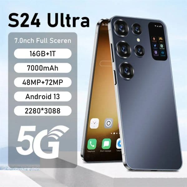 S24 Ultra 16GB+1TB smartphone cell phone Dual SIM 5G Android Phone 6.8HD+ Display 13MP+50MP Camera Android 13 Mobile Fingerprint Face 10A