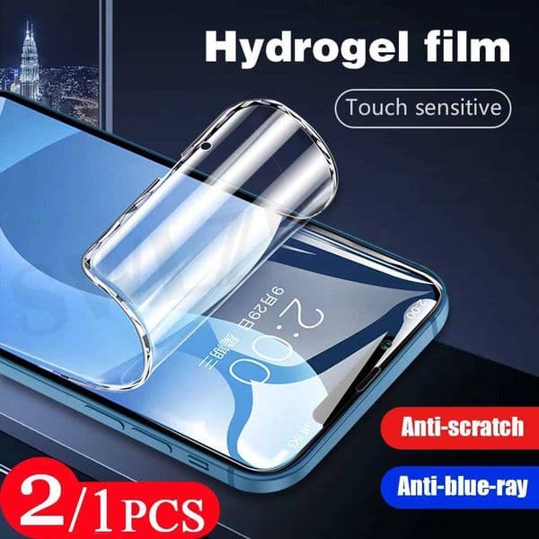 New Arrival 2/1Pcs soft full screen mobile phone screen saver for iPhone 11 12 13 pro max mini X XR XS max hydrogel film non glass T250116